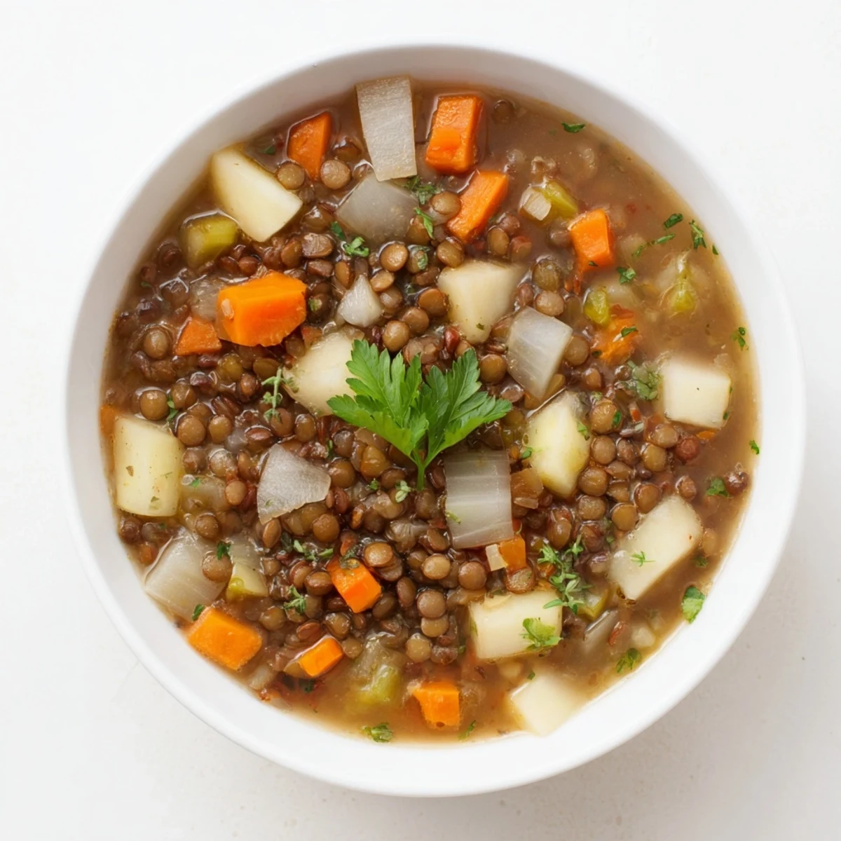 Classic Lentil Herb Soup