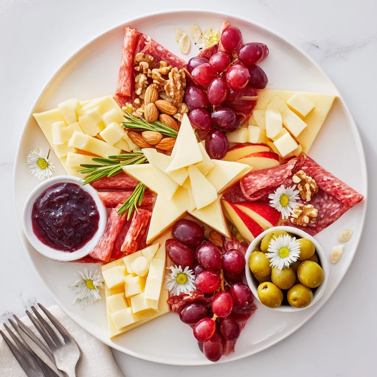 Star-Shaped Appetizer Board