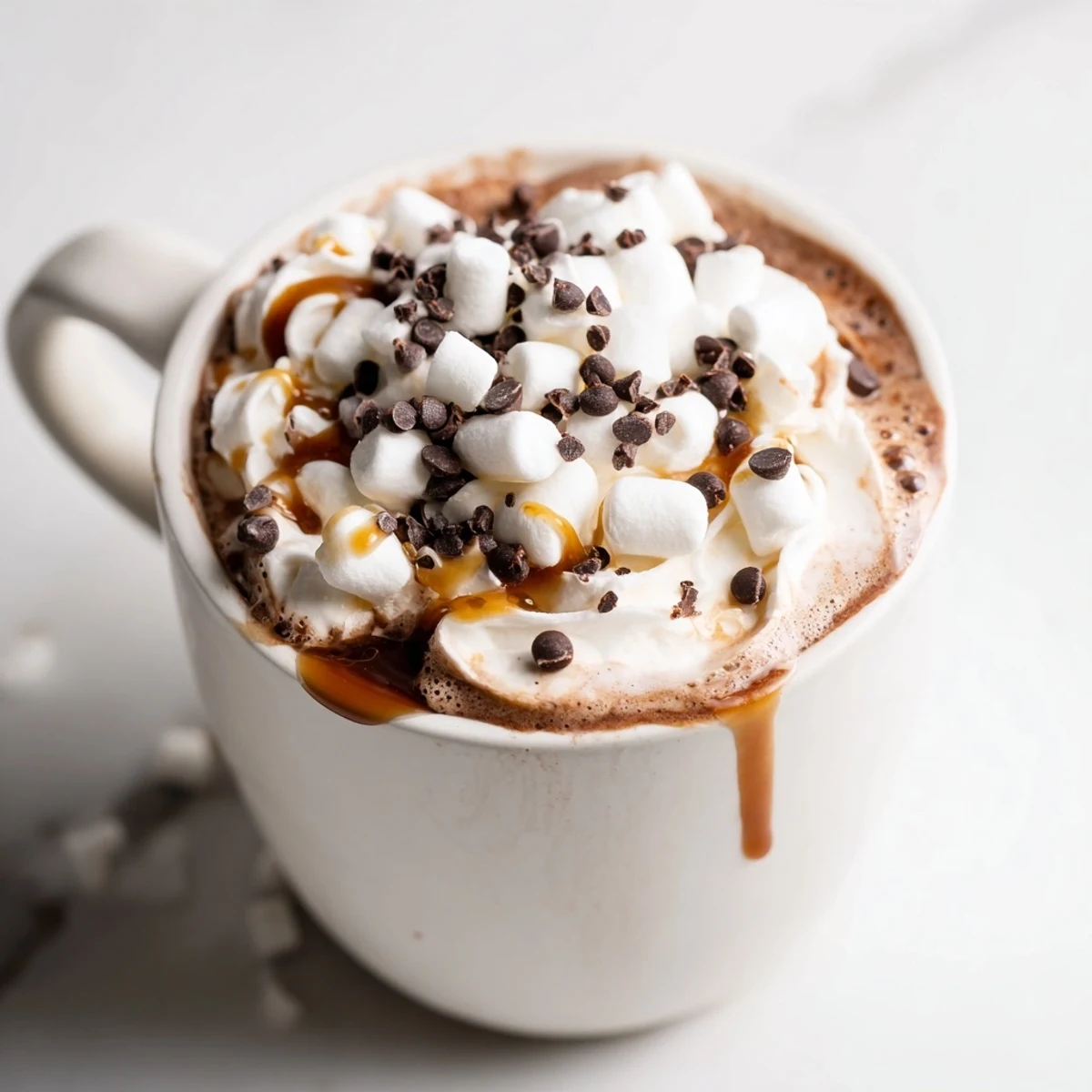 A beautifully arranged Cozy Bear Hot Cocoa Board showing mugs ready for hot chocolate and sweets.