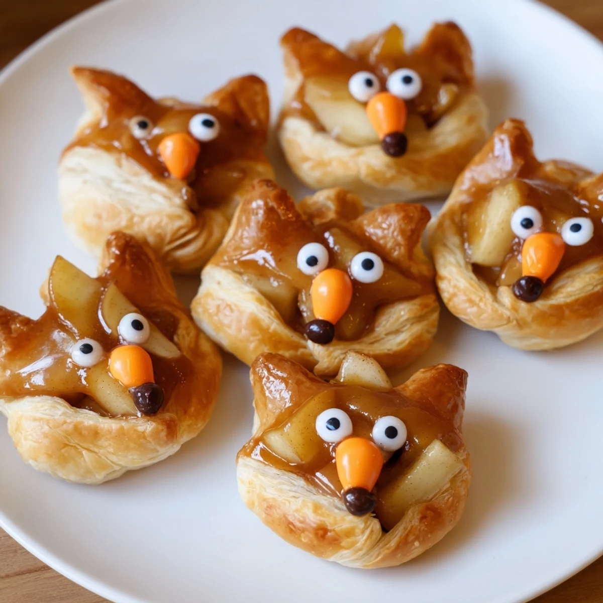 These warm and inviting Autumn Harvest Fox-Shaped Bites feature charming fox shapes, fruit-filled centers, ideal for a sweet treat.