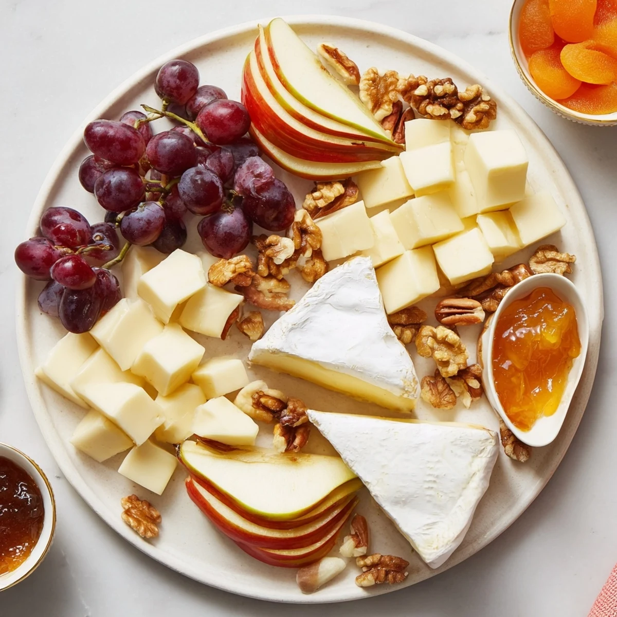 Elegant cheese platter: a beautiful arrangement of French cheeses, inviting you to enjoy this Cœur Passion.
