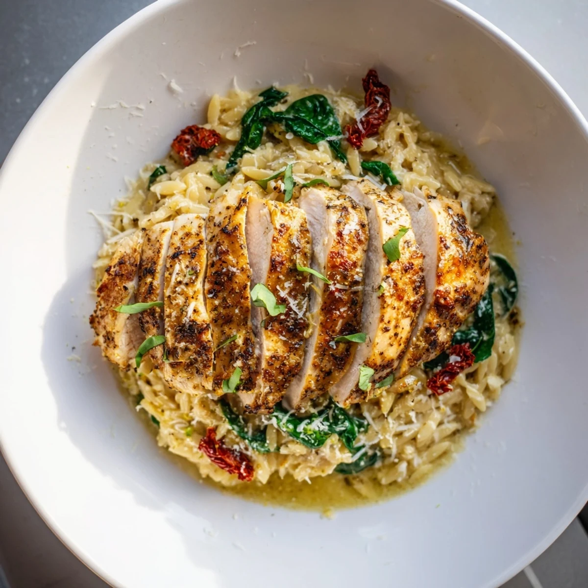 Tender chicken breasts & orzo, bathed in an inviting creamy sauce, make this Marry Me Chicken dish.