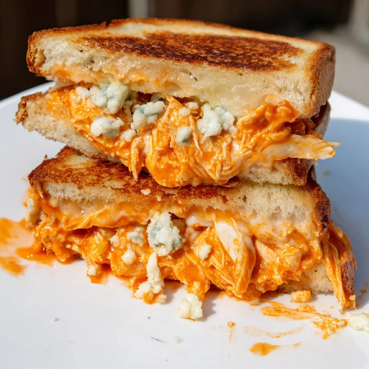 Buffalo Chicken Grilled Cheese
