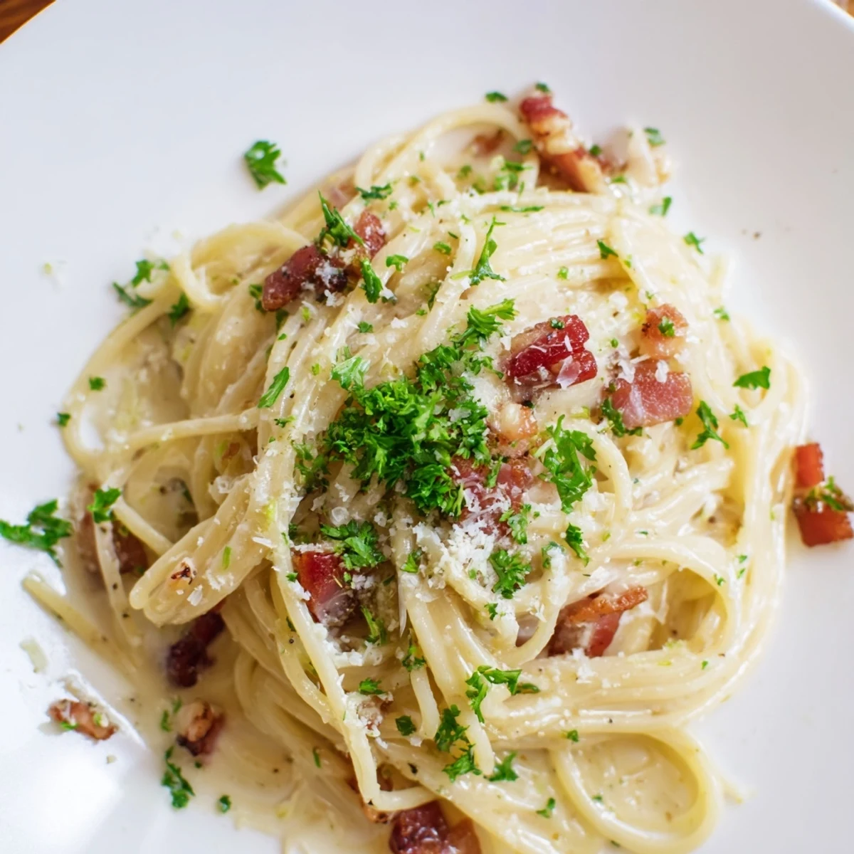 Creamy Garlic Bacon Pasta