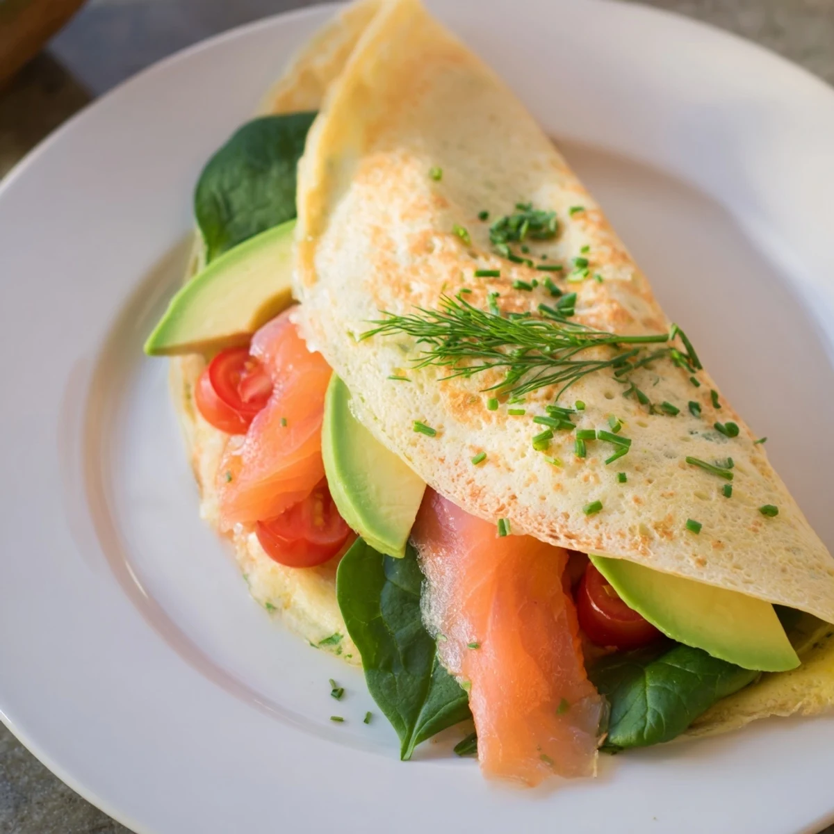 Blender Egg Crepe Wrap