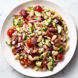 Fresh white beans and vegetables star in this Mediterranean salad, ready in just minutes.