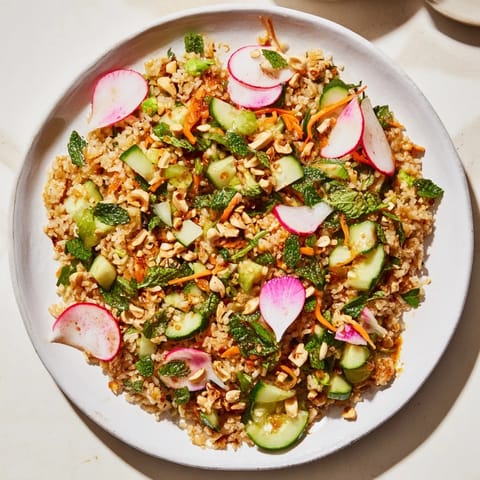 Crispy Cucumber Rice Salad