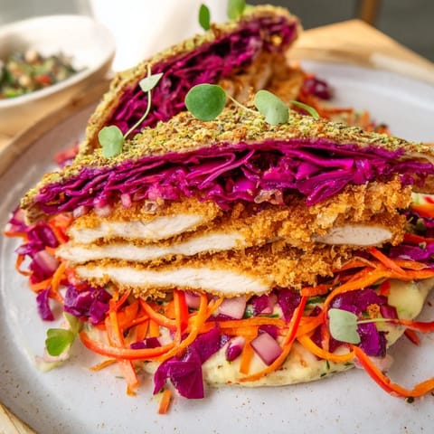 Candy Cane Crunch Chicken Wrap