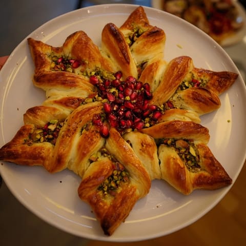 Cranberry Christmas Star Appetizer