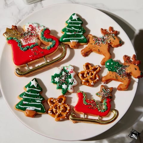 Santas Sleigh Cookie Display