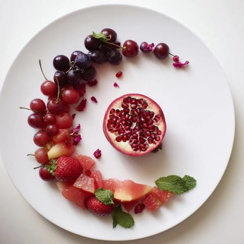 Pomegranate Fruit Platter Artistry