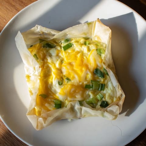 Rice Paper Egg Cheese Fold