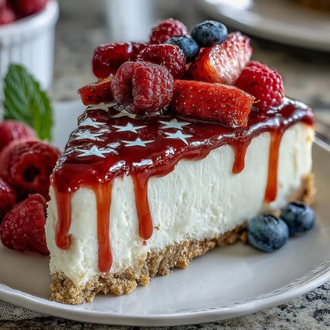 No-Bake Cheesecake Flag