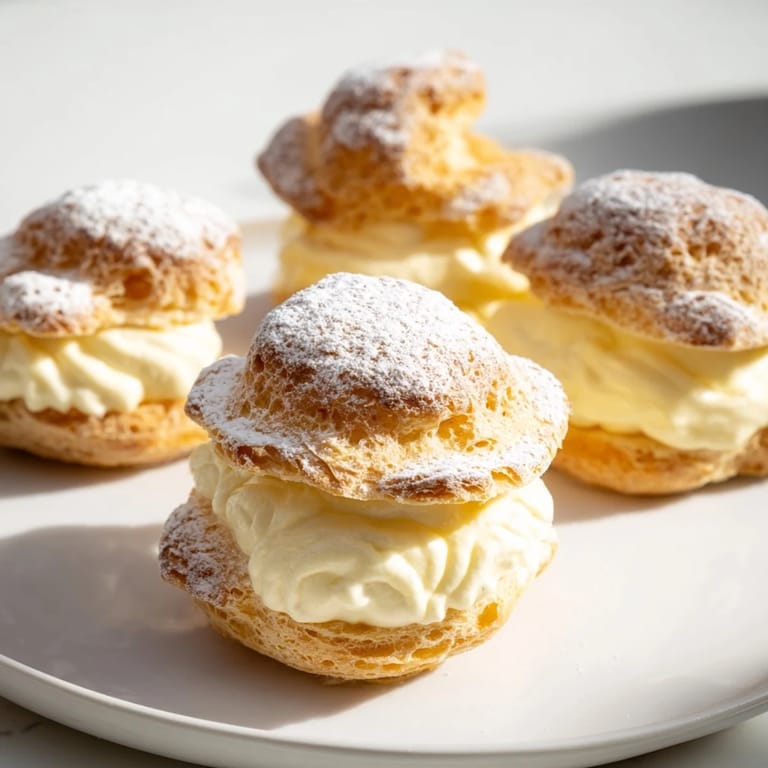 Rustic, imperfect, and delicious, this Chaos Karpatka looks delightful with its golden, baked choux pastry.