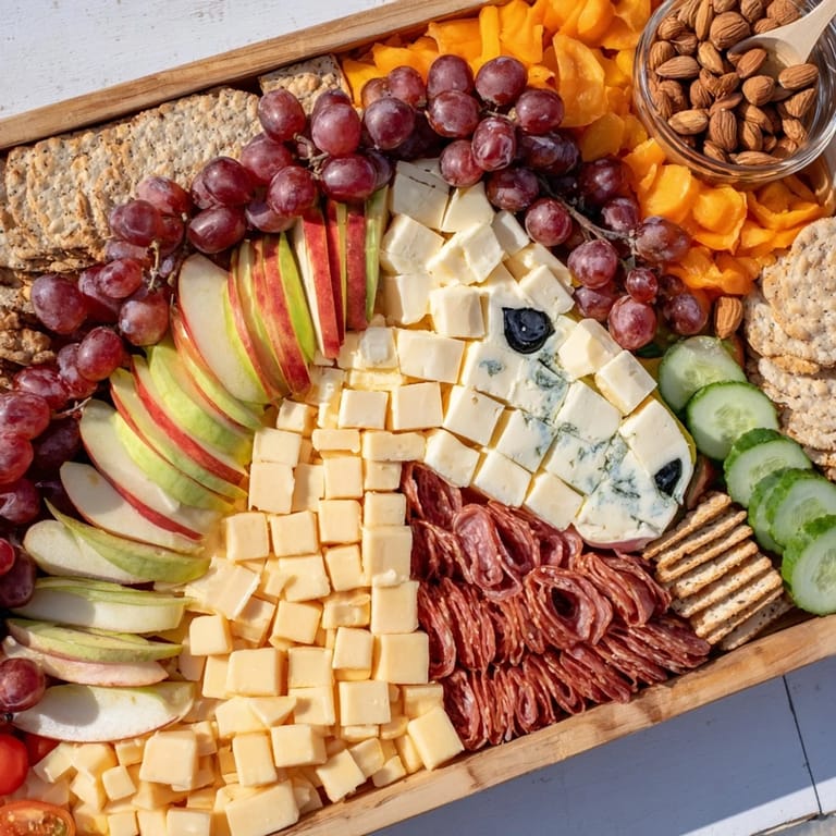 Delicious Horse-Shaped Grazing Board with creamy brie, salty prosciutto, and fresh grapes, ready to be enjoyed.
