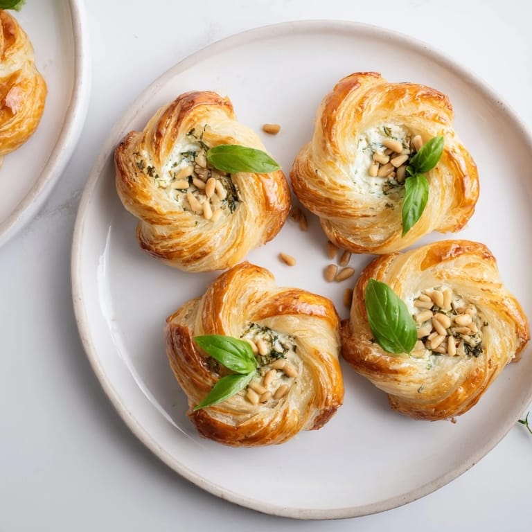 Savory Poinsettia Puff Pastry Appetizer, a stunning creation with sun-dried tomatoes, ready for sharing and enjoyment.