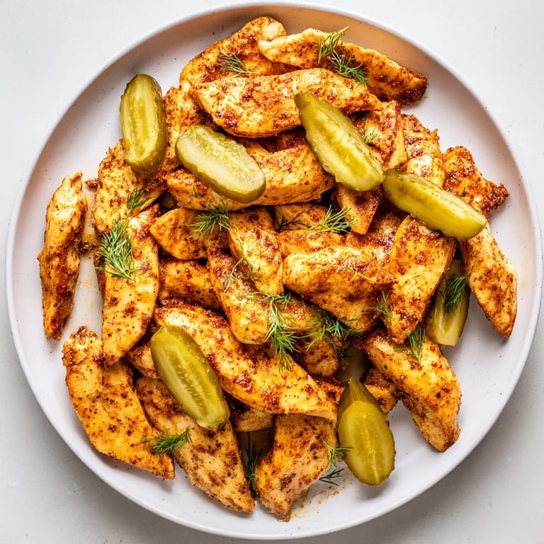 Oven-baked Pickle Ranch Chicken with crispy edges, perfect for a quick and easy family dinner.