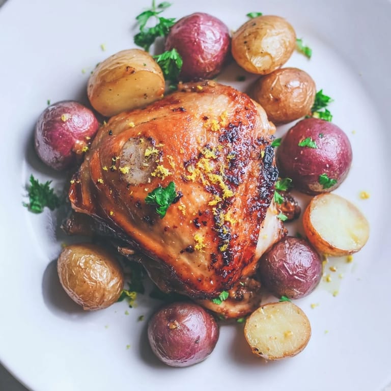 Colorful roasted radish and chicken sheet pan meal with crispy potatoes, caramelized onions, and fresh herbs, perfect for weeknight dinners.