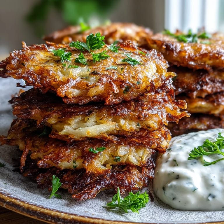 Homemade Cabbage Fritters With Dipping Sauce feature grated carrots and parsley, pan-fried until perfectly crispy and golden.