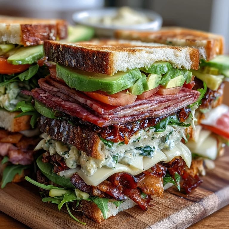 Colorful Loaded Deli Sandwich Board featuring smoked turkey, honey ham, roast beef, and vibrant vegetables, ready for guests to build their own sandwiches.