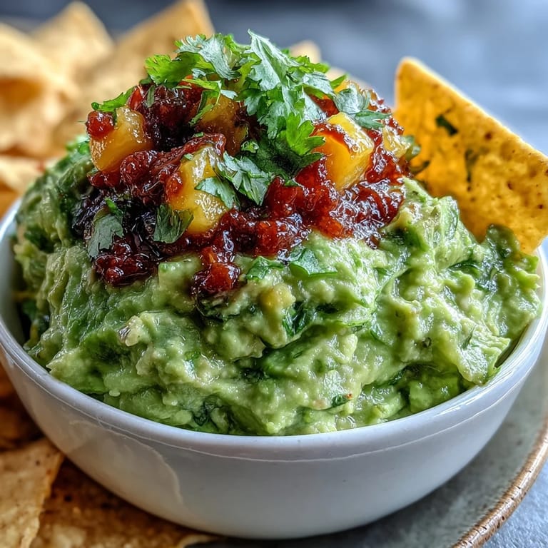 Delicious Guacamole Bar with assorted toppings, ideal for interactive entertaining and snacking.